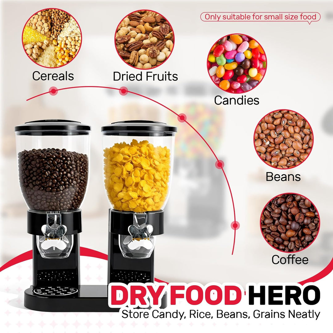 Sinceroduct Cereal Dispenser 2L 2er Pack, Luftdichter Müslispender für die Organisation des Küchenvo