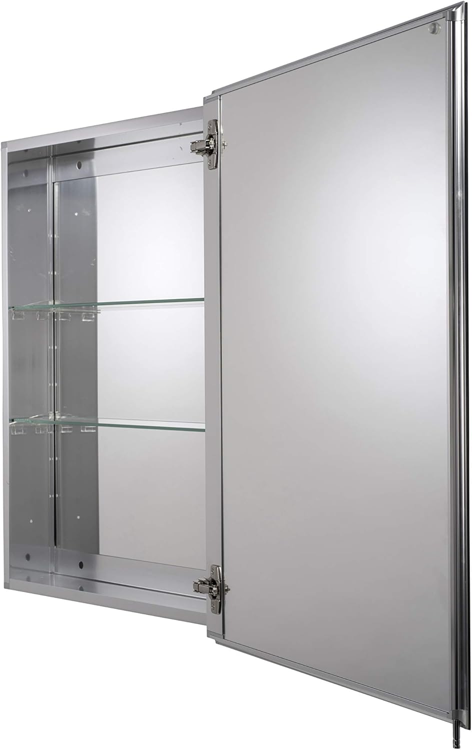 Croydex WC101469 Aluminiumschrank mit 1 Tür, 61 x 76 cm 61 x 76 cm Einzeltür, 61 x 76 cm Einzeltür
