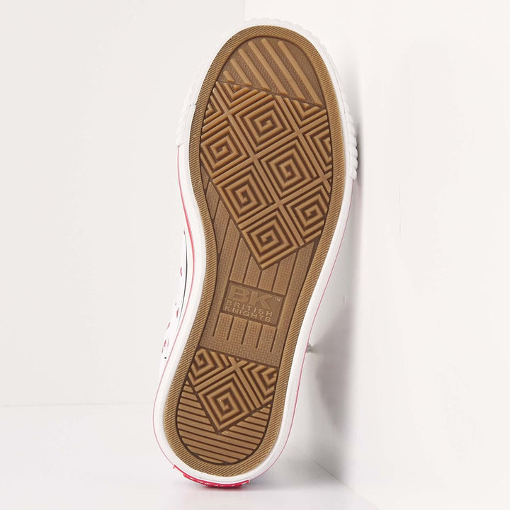 British Knights Mädchen Dee Sneaker 25 EU Weiss Punkte Rote Herzen, 25 EU Weiss Punkte Rote Herzen