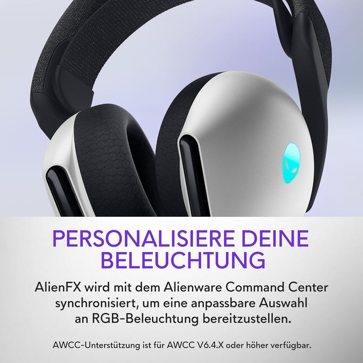 Alienware Tri-Mode Wireless Gaming Headset AW725H – Dolby Atmos, KI-Geräuschunterdrückung, AlienFX-R