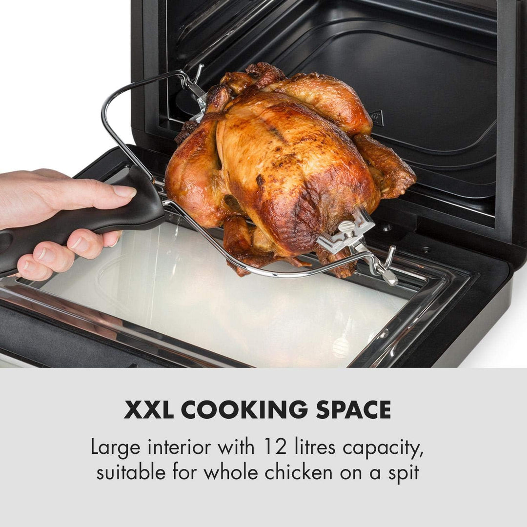 Klarstein AeroVital Cube - Heissluftfritteuse, Heissluftgarer, Airfryer ohne Öl, 50 bis 220 °C, Heis