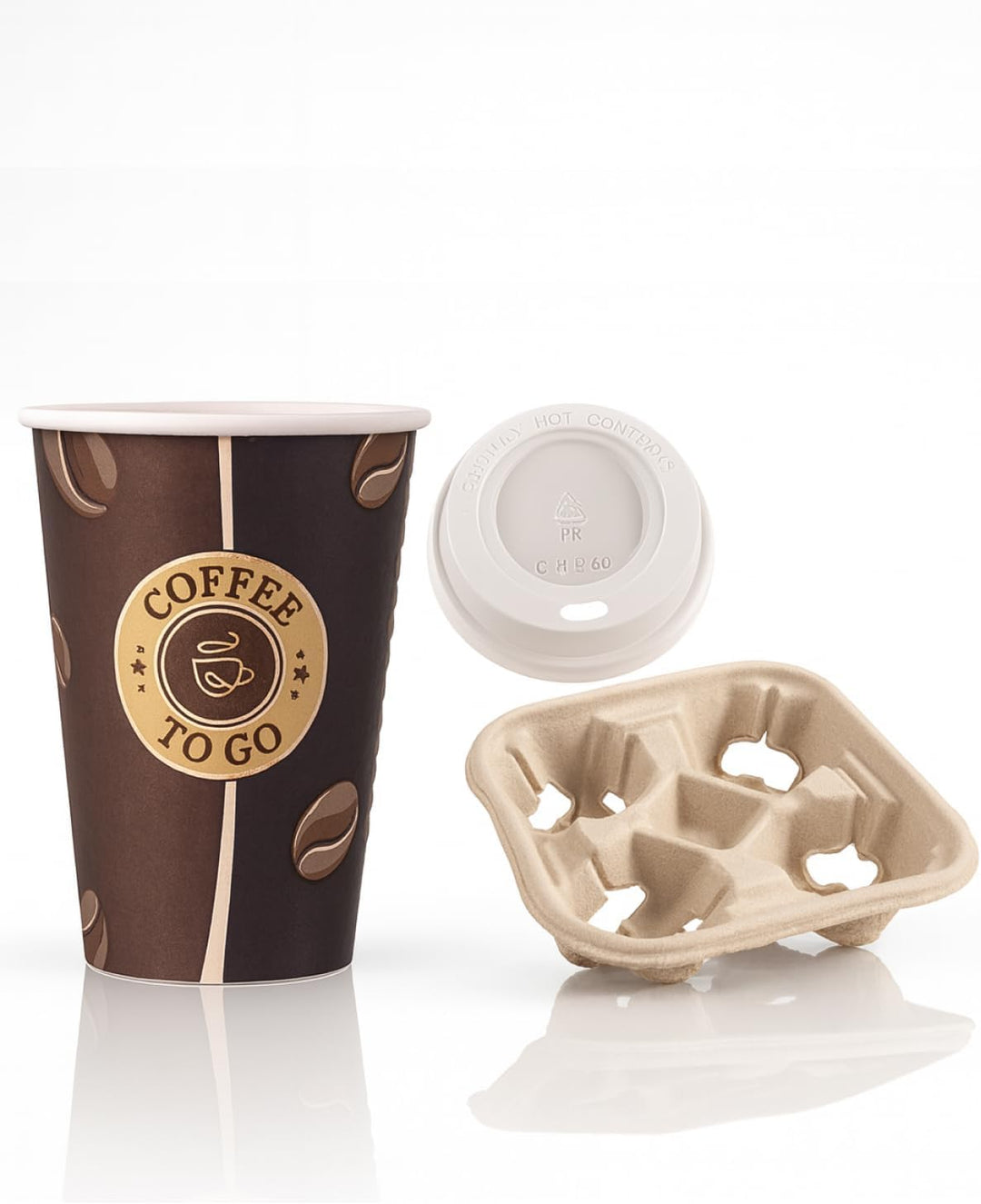 Blanc HYGIENIC Deckel für Kaffeebecher –1.000x Deckel für Einweg-Pappbecher, Ø 80 mm, geeignet für C