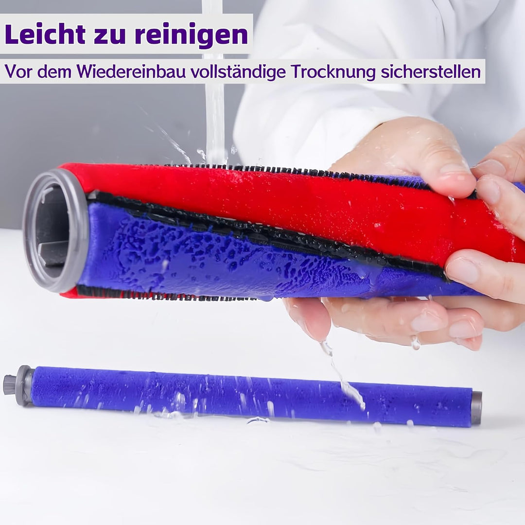 Softwalze Bodendüse für Dyson V7 V8 V10 V11 V15 SV10 SV11 SV12 SV14 SV15, Elektrischer Soft Roller B