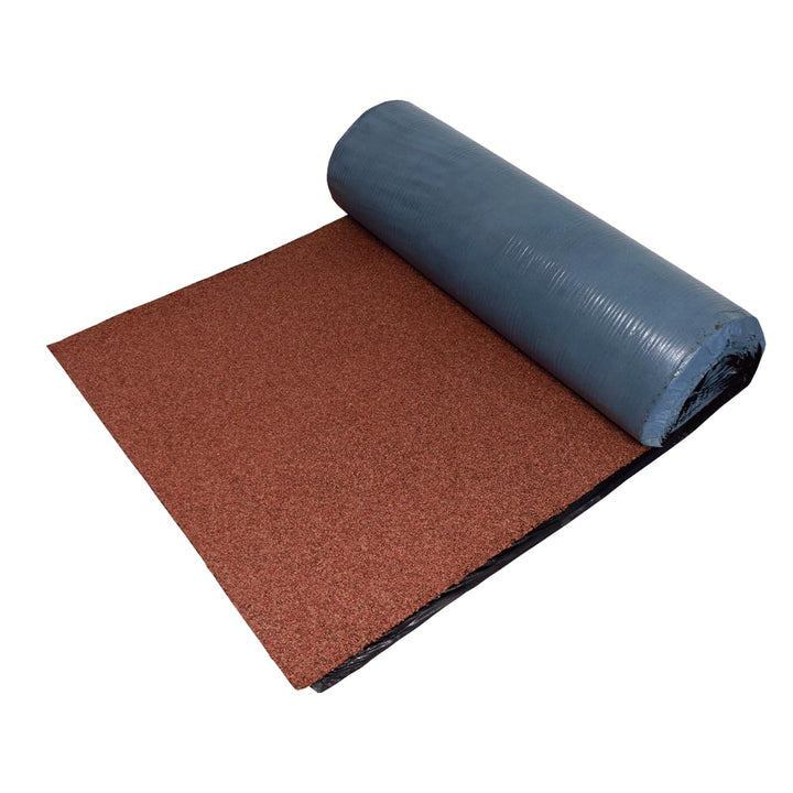 Onduline KSK Gartenhausbahn Rot kaltselbstklebend 5m lang - 50cm breit Dachbahn Dachfolie Oberlagsba
