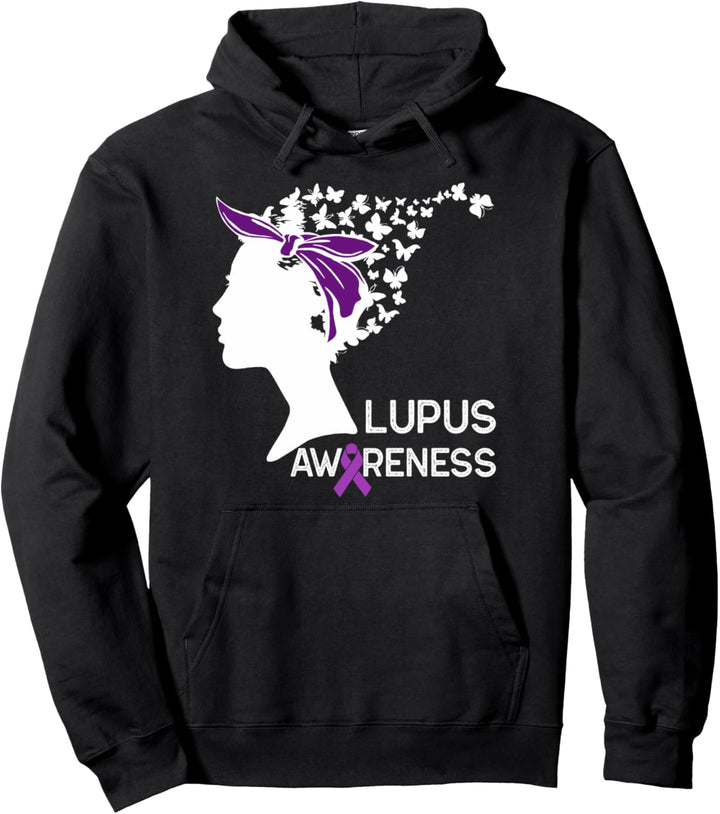 Lupus Awareness Month Silhouette Autoimmunkrankheiten Unters Pullover Hoodie