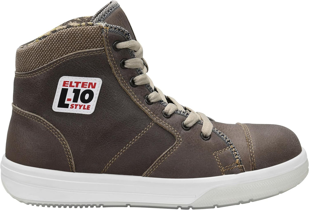 ELTEN Sicherheitsschuhe EMOTION ESD S3, Damen und Herren, Leder, Stahlkappe, leicht, sportlich, Brau
