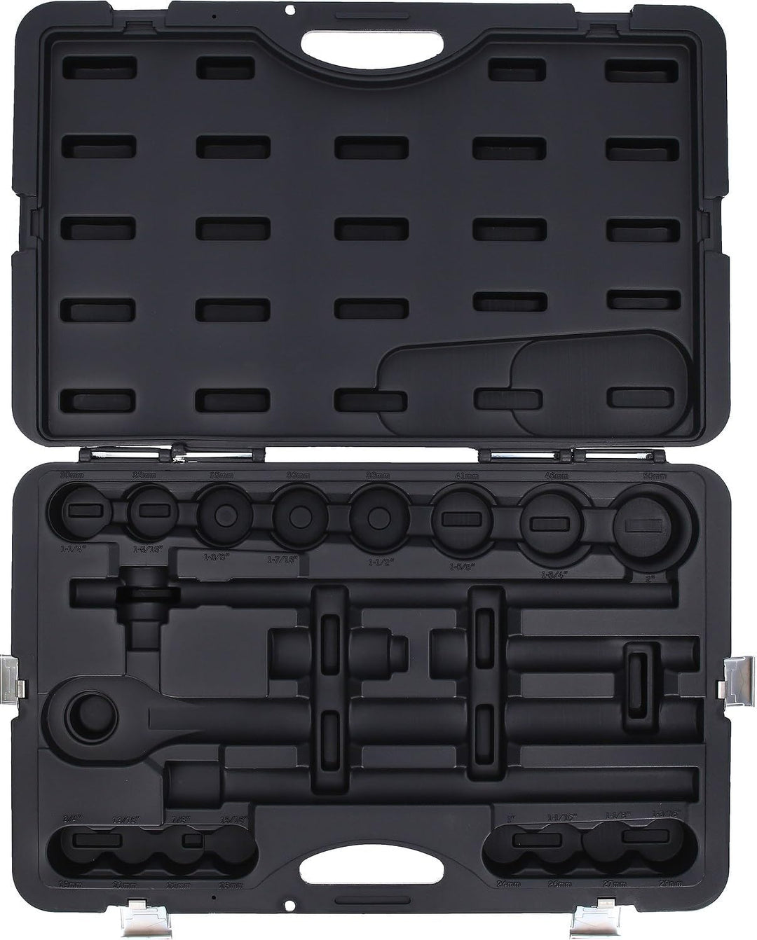 KS Tools 911.0721-99 Kunststoff-Leerkoffer (ohne Inhalt) für 3/4" Steckschlüssel-Satz,21-tlg. [ASIN