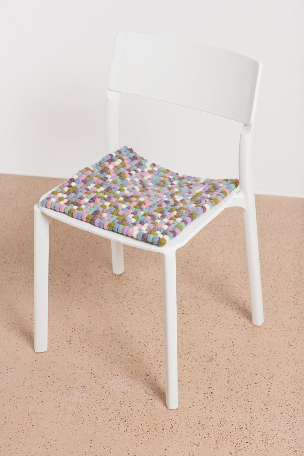 myfelt Filzkugel Sitzauflage Stuhlauflage - Greta - 36x36 cm, bunt
