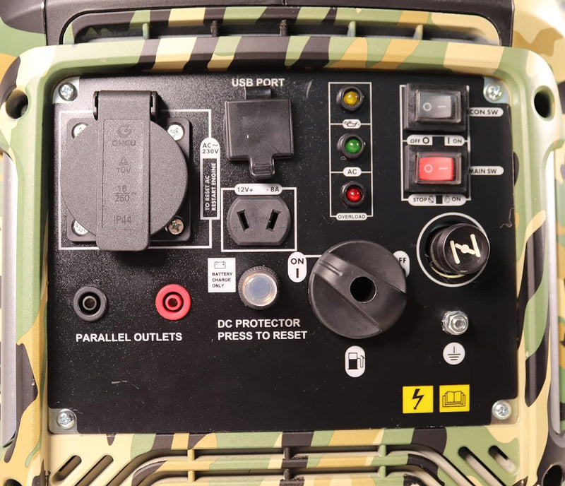 WELDINGER G 2000 Inverter Flüster-Generator 2000 W Gewicht 21,5 kg nur 59 dba 5 Jahre