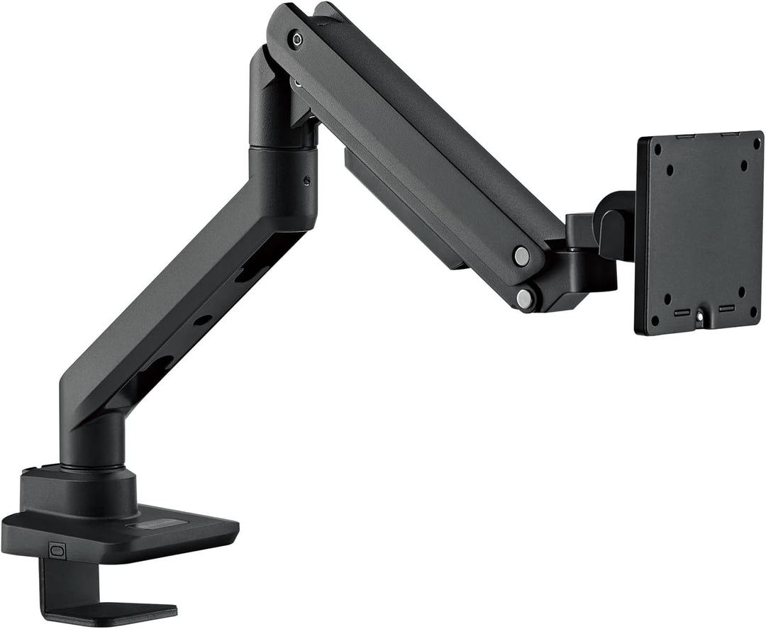 Silverstone ARM14B- Monitorarm für einzelnen Monitor mit Hochleistungs-Gasfederdesign und vielseitig