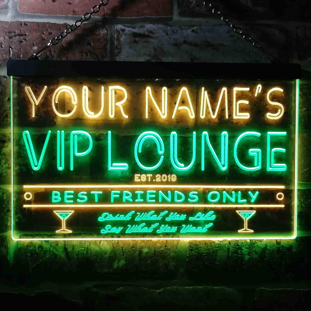 Personalized Your Name Est Year Theme VIP Lounge Bar Club Pub Dual Color LED Barlicht Neonlicht Lich