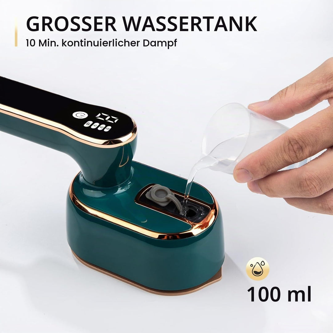 Mini Dampfbügeleisen, Steamer Dampfglätter 2 in 1 für Trocken- und Nassbügeln, Tragbares Reisebügele