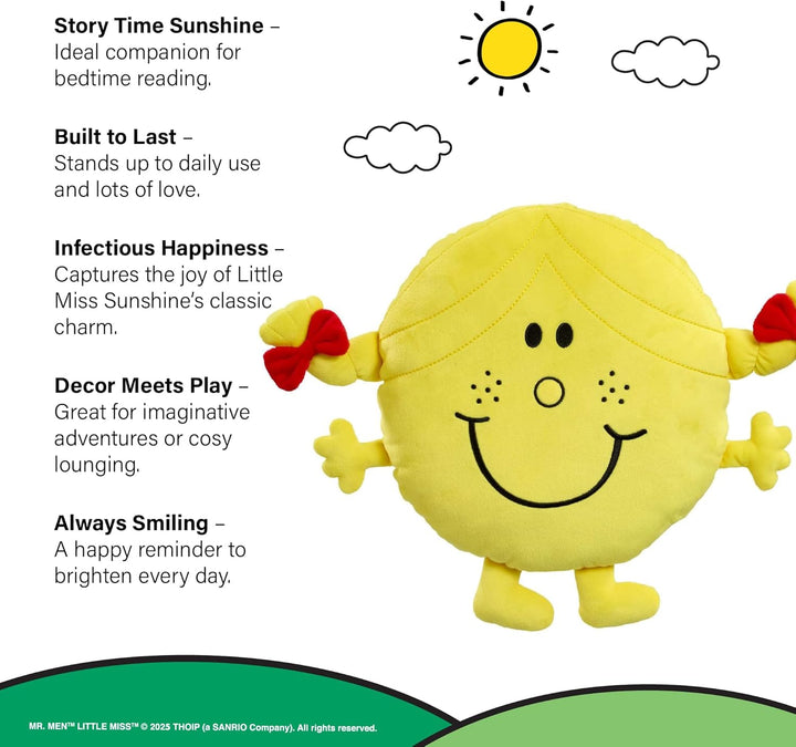 Rainbow Designs Little Miss Sunshine Grosses Sofakissen - Klassische Mr. Men Charakterkissen - Bunte
