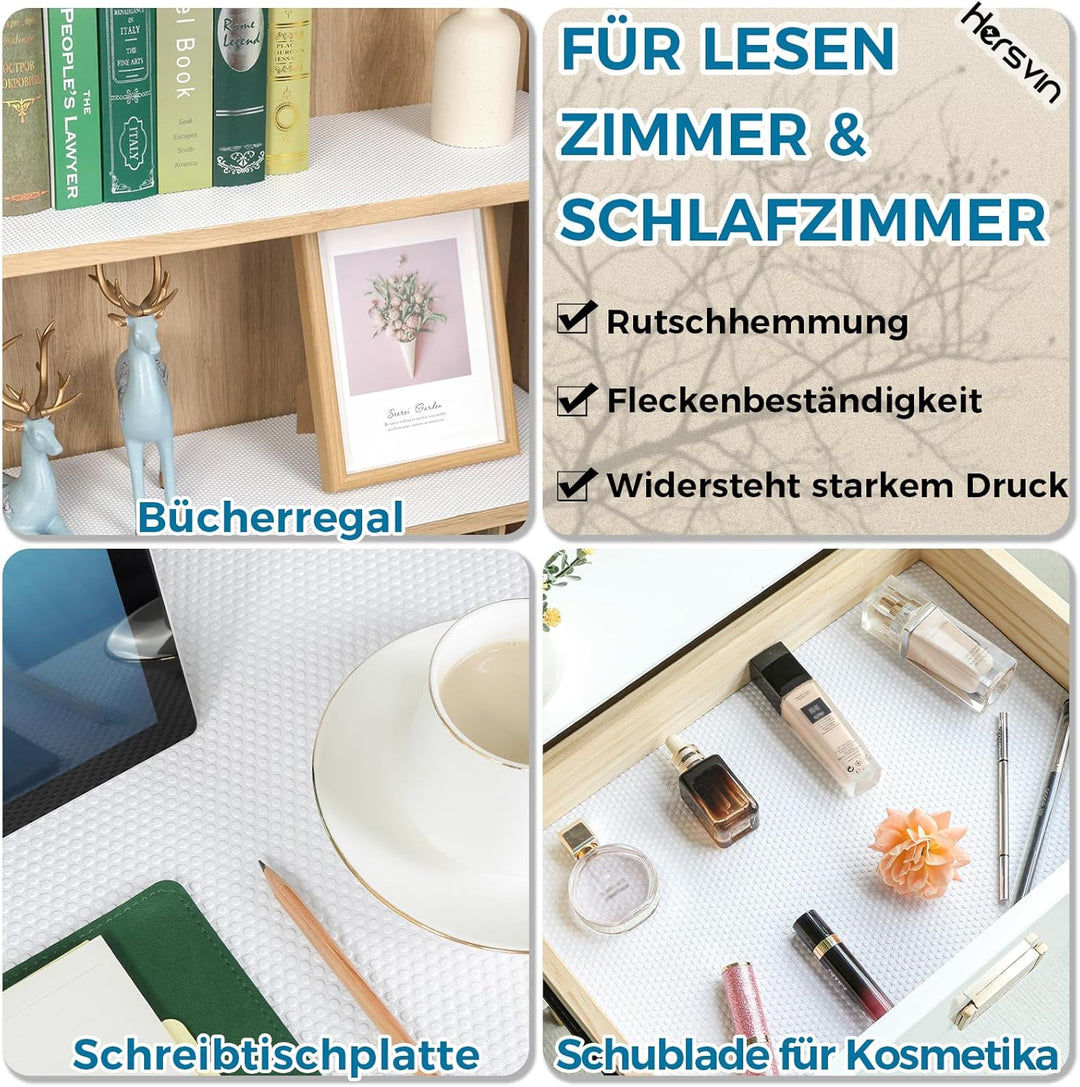 Hersvin Schubladenmatte 50cmx600cm Schubladeneinlage Eva Schrankpapier Nicht Klebende Wasserfest Unt