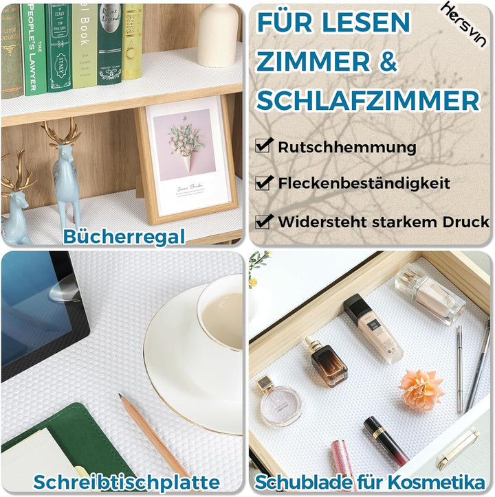 Hersvin Schubladenmatte 50cmx600cm Schubladeneinlage Eva Schrankpapier Nicht Klebende Wasserfest Unt