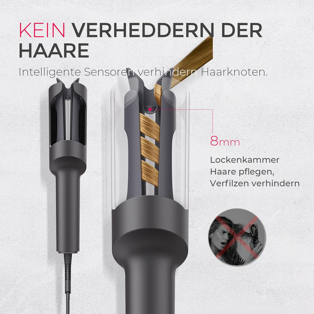 TYMO Lockenstab Automatisch Grosse Locken - TYMO CURLPRO Automatischer Rotierender Lockenstab 25mm f