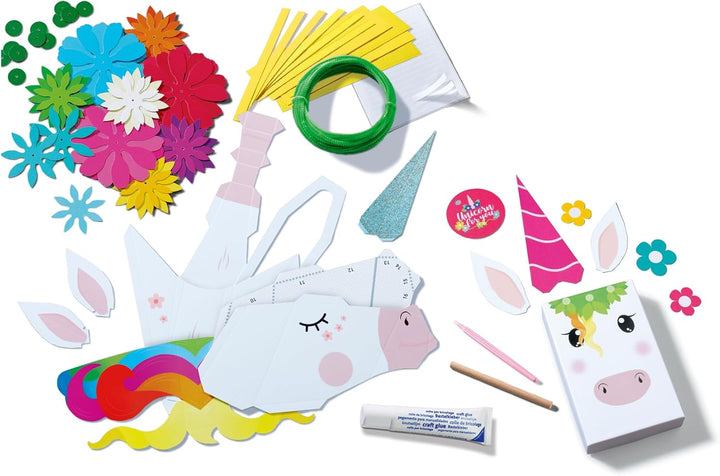 Ravensburger 23541 BeCreative Paper Art Einhörner, DIY für Kinder ab 6 Jahren
