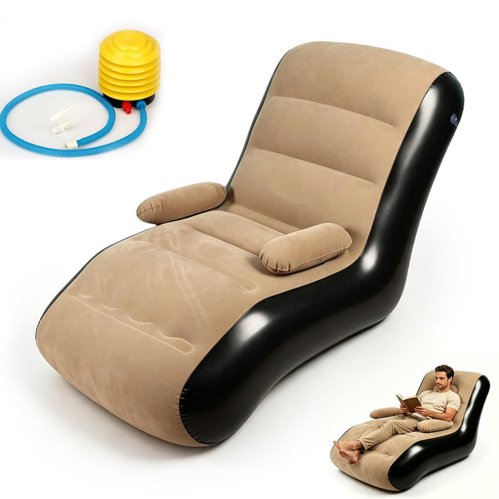 Aufblasbares Sofa Camping mit Fusspumpe-Camping Sofa Aufblasbares Luftsofa