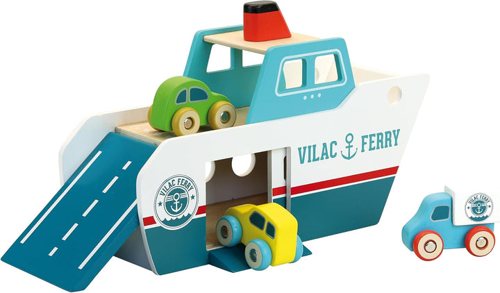 Vilac 2368 Ferry Die Vilacity Fähre, Mehrfarbig, Ferry