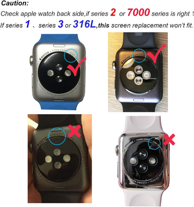 swark LCD Display Kompatibel mit Apple Watch Series 2 38mm Model A1757 A1816 Sport Version LCD Scree