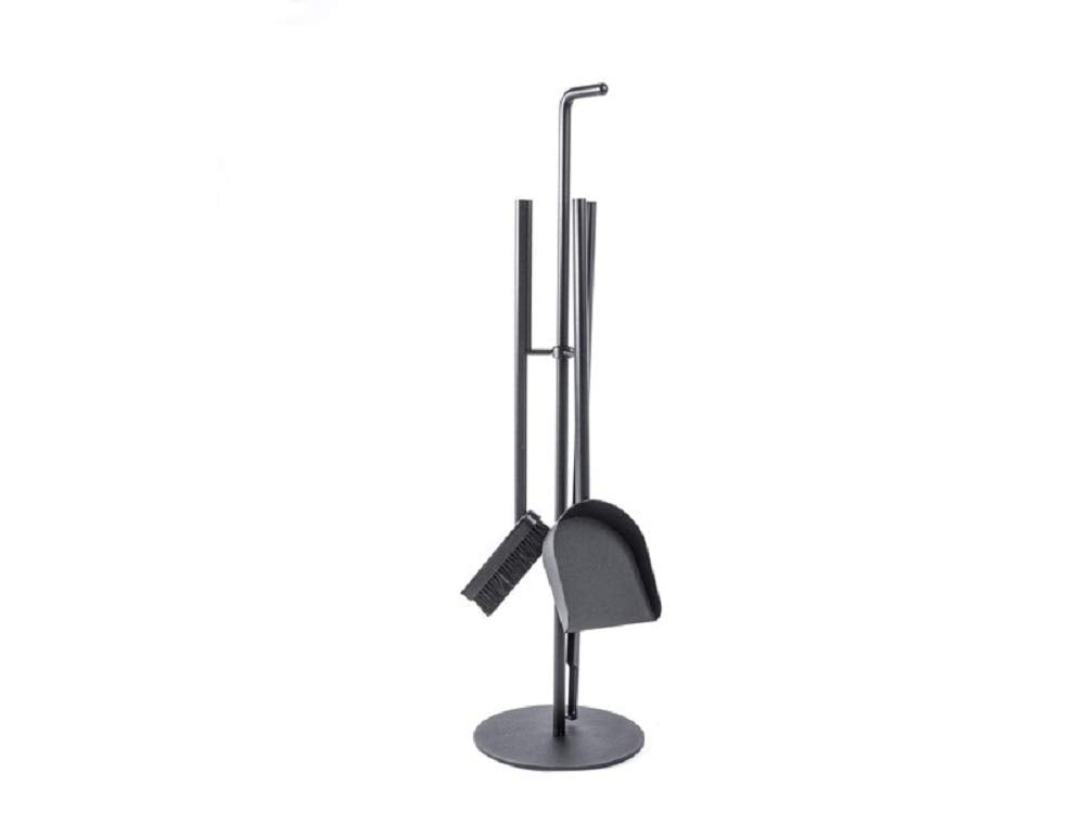 TermaTech Kaminbesteck "UU round" Stahl schwarz beschichtet 3-teilig 90-182