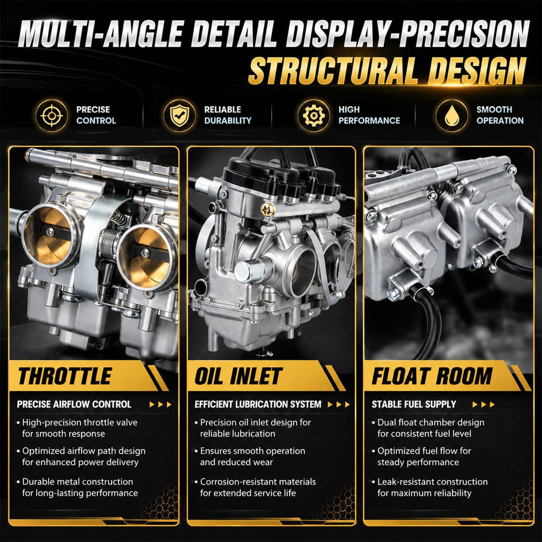 Motorrad YFM660 Vergaser,Doppelvergaser Doppel Zylinder,Vergaseranlagen ATV,Roller Vergaser für Rapt