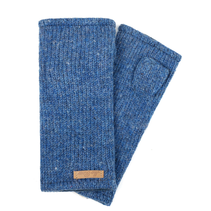 McRon Damen Gefütterte Pulswärmer Modell Reka Blau Mix, Blau Mix