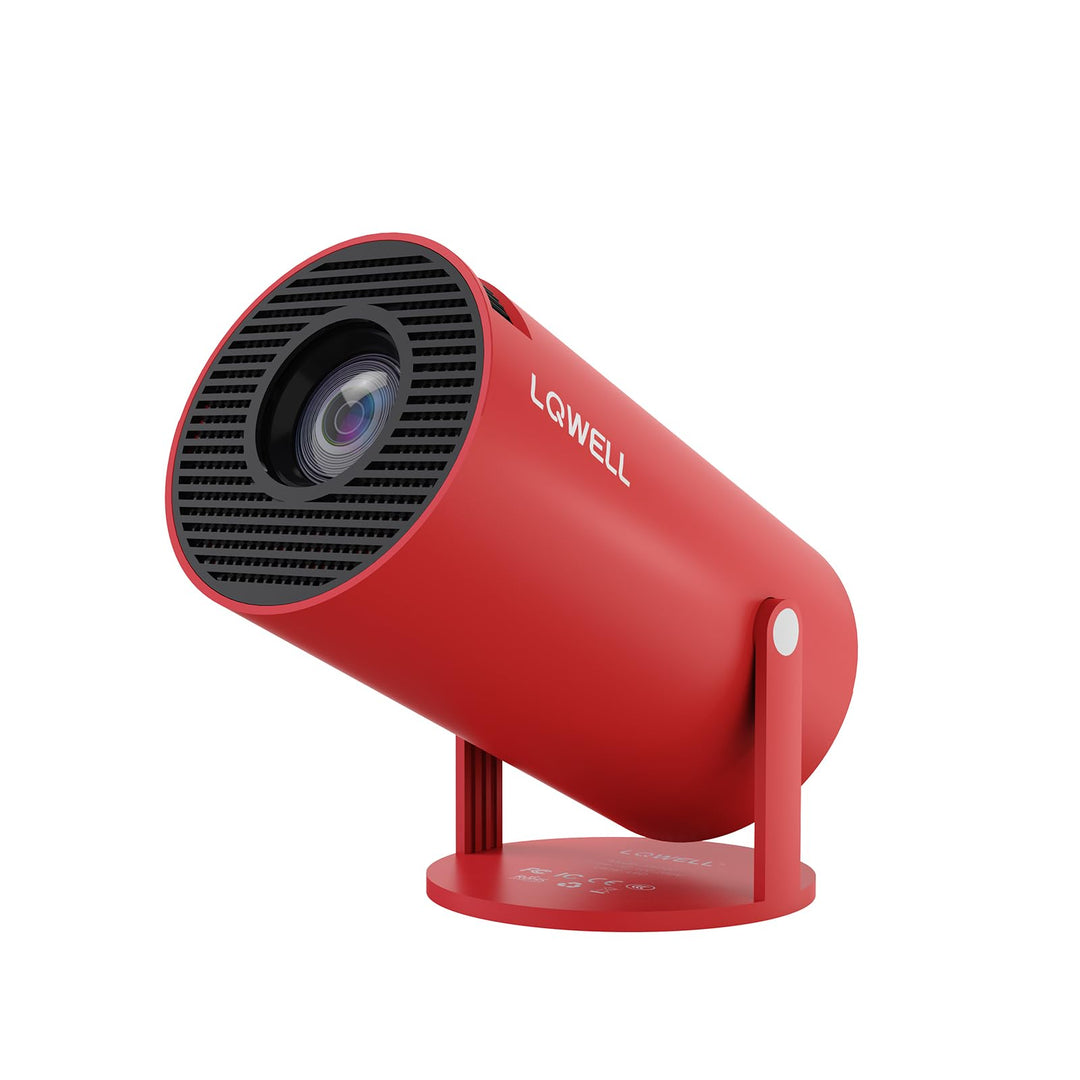 LQWELL® Beamer, Mini Projektor, unterstützt WiFi 5G, BT5.0 mit 11.0 Android OS, Automatische Trapezk