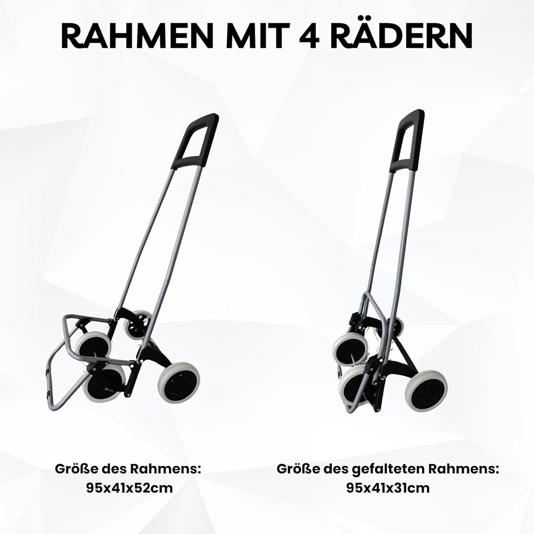 40Liter Wasserabweisender Trolley Einkaufstrolley Klappbar, Shopping Trolley, Einkaufswagen Faltbar,