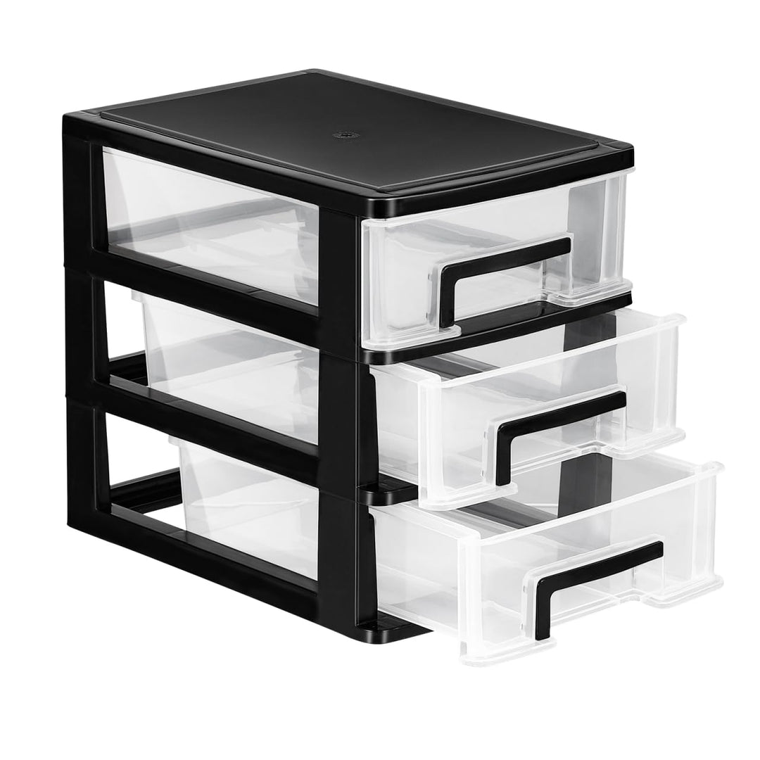 IMIKEYA Schreibtisch Organizer mit Schubladen - Klein Desk Schubladenbox Lagerung Schublade Multi-Sc