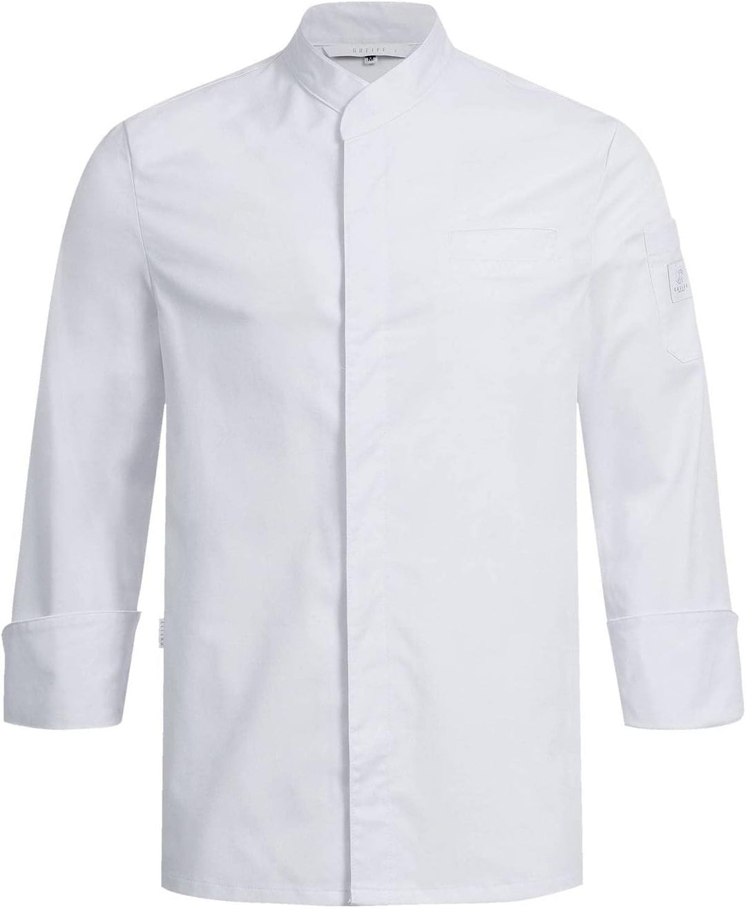 Greiff Gastro-Moda Cuisine Herren Kochjacke Regular-Fit Weiss S, Wei&#xDF; S