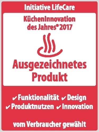 RÖSLE Knoblauchpresse mit Abstreifer, Presse in Profi-Qualität für Ingwer und Knoblauch, mit klappba