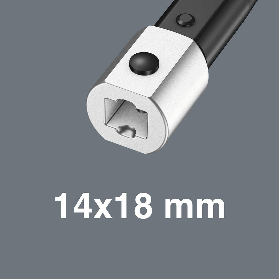 Wera '05075655001 Click-Torque X 5 Drehmomentschlüssel für Einsteckwerkzeuge, 14x18 x 60-300 Nm 14x1