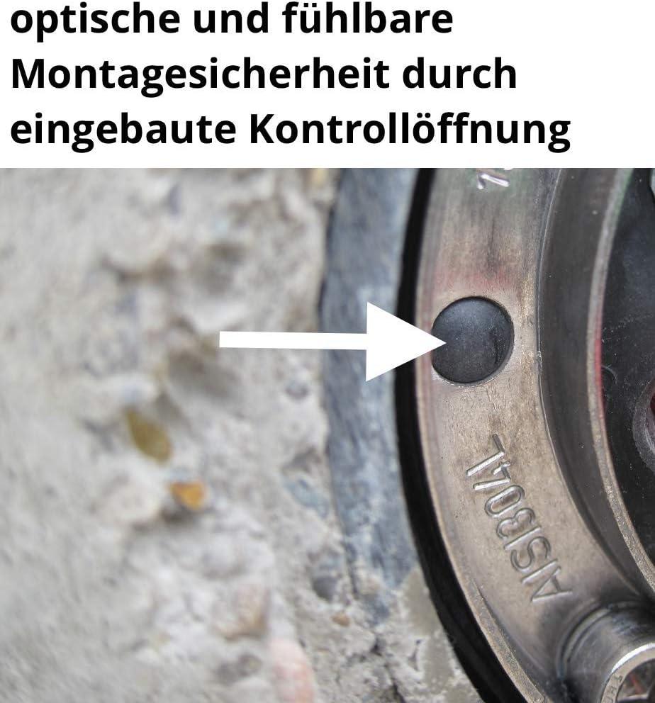 Ritzer Ringraumdichtung Mauerdurchführung Kernbohrung Ø 150 für KG 2000 Rohre DN 100 Ø110