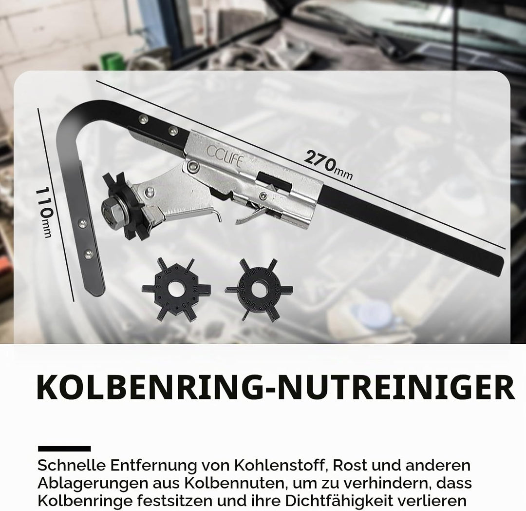CCLIFE Kolbenringspannband Satz Kolbenring Spannband Kolben Ring Zange Werkzeug Satz