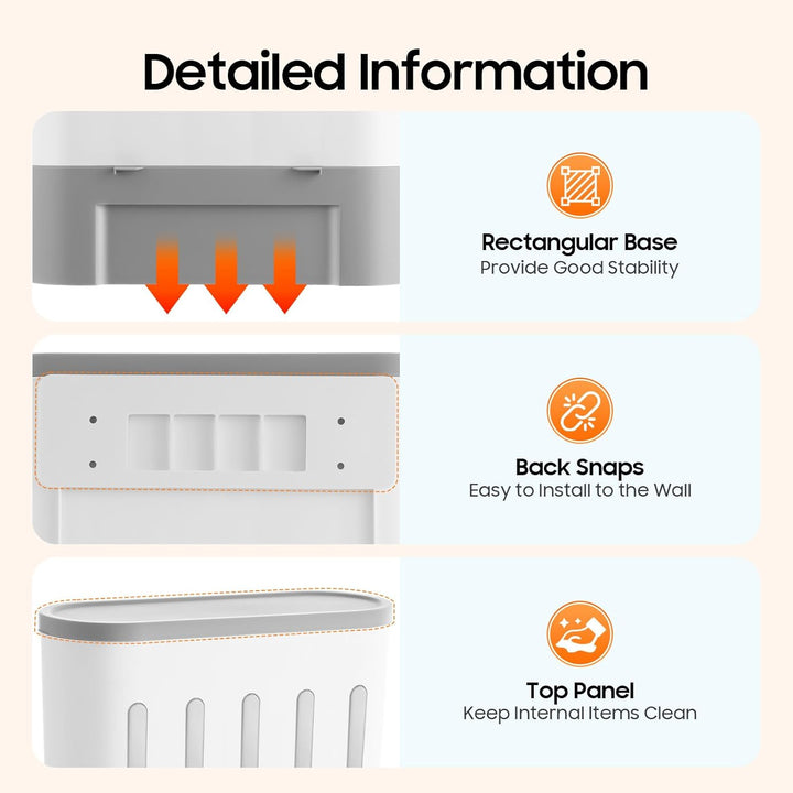 Wandmontage Getreidespender, 5-in-1 Müslispender Cereal Dispenser Küche Geteilte Trockenfutterbehält