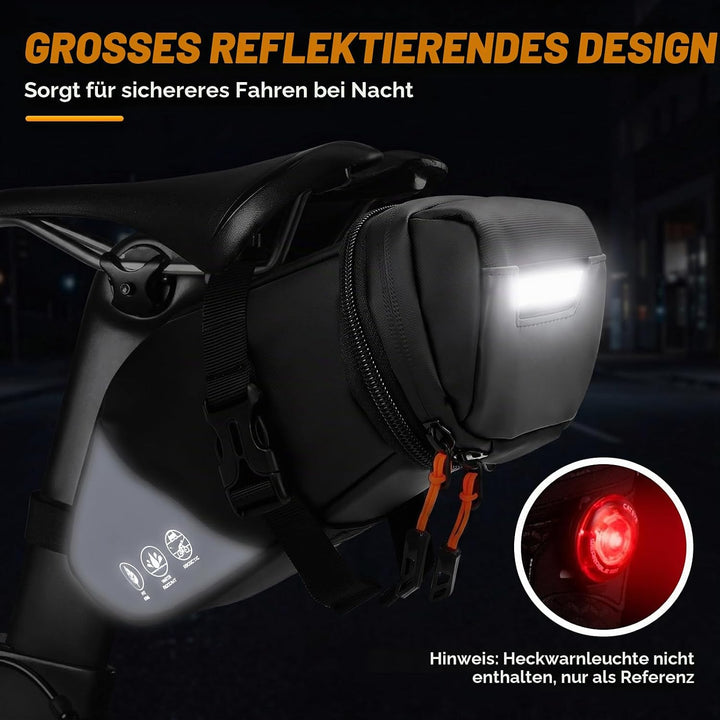 Satteltaschen für Fahrrad Wasserdicht Fahrrad Satteltasche Rennrad Klein | Saddle Bag 1,5–2 L Erweit