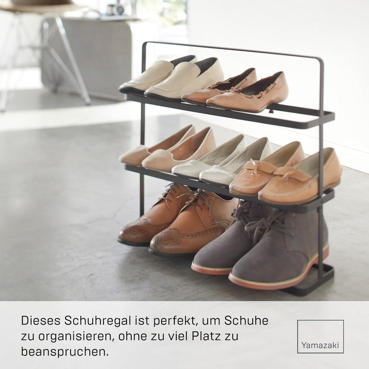 Shoe Rack Wide - Tower - black Schwarz, Schwarz