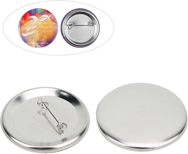100 Stück Button Badge Parts Set 56mm Badge Pin Button Teile Badge Making Supplies DIY Kunsthandwerk