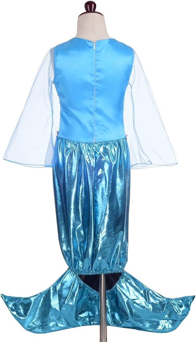 Lito Angels Prinzessin Meerjungfrau Kostüm Kleid Party Verkleidung Cosplay für Kleinkind Mädchen Grö