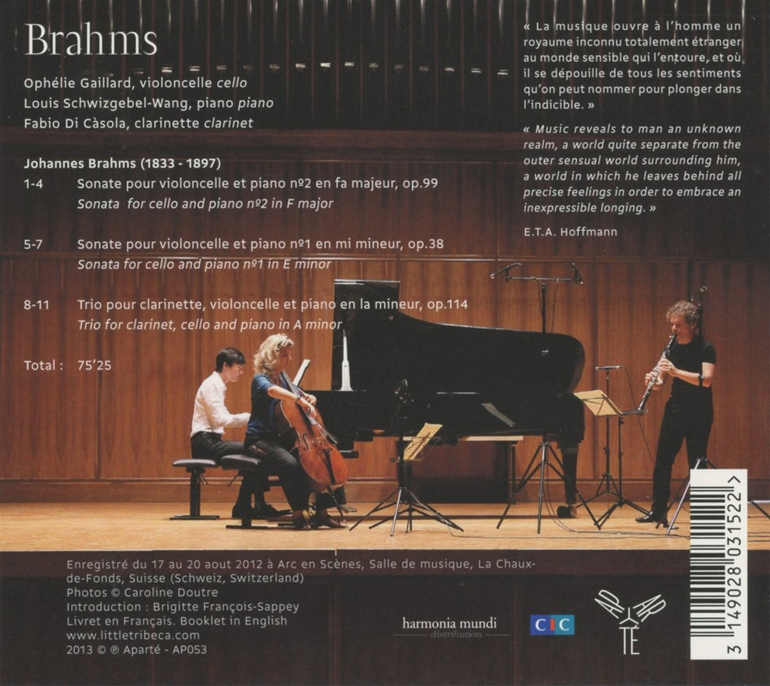Cellosonaten 1 & 2/Trio Op.114, Audio-CD