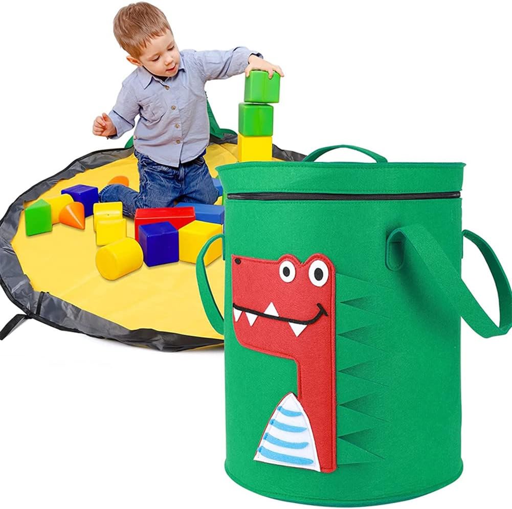 Faltbare Aufbewahrungstasche mit Spielmatte, Spielzeug-Organizer, Spielzeug-Aufbewahrungstasche mit