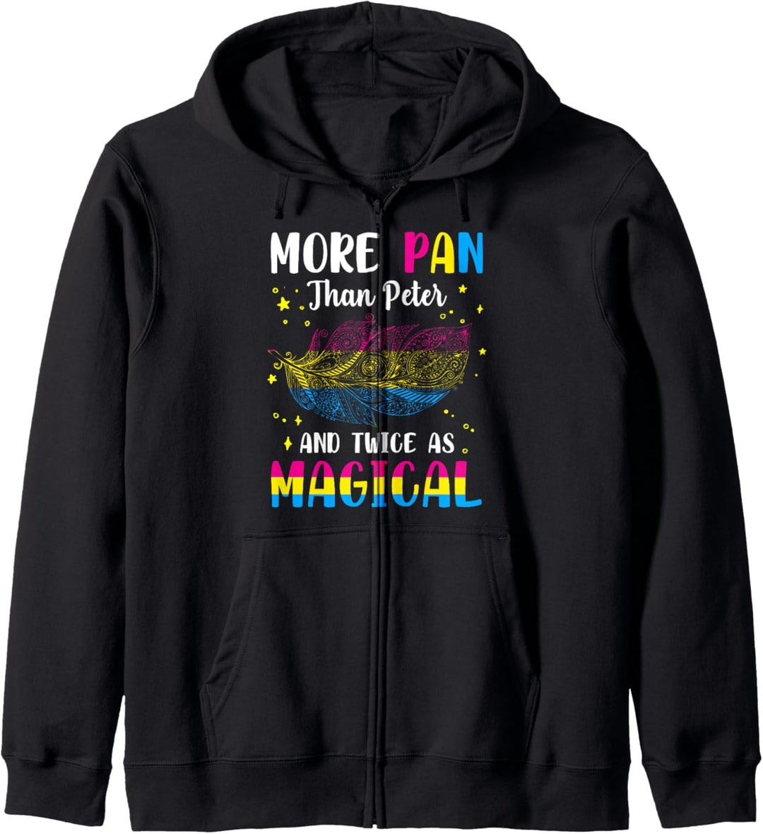 More Pan Than Peter & Twice As Magical Pansexuell Kapuzenjacke