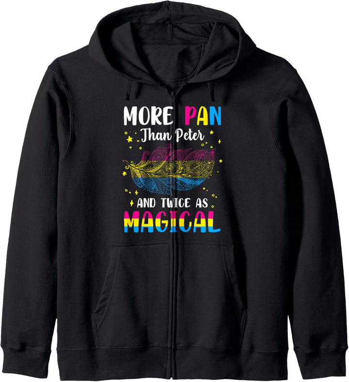 More Pan Than Peter & Twice As Magical Pansexuell Kapuzenjacke