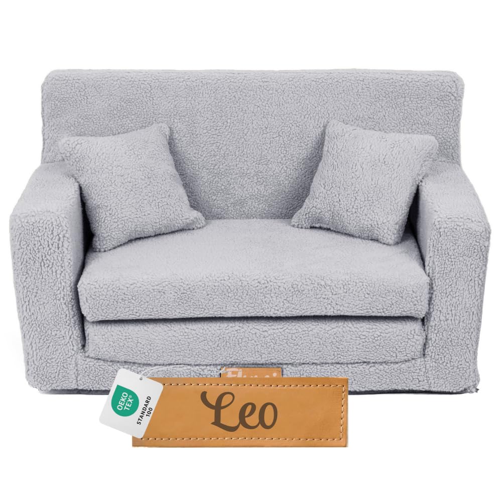 Flumi Personalisierte Kindercouch Kinder Sessel Sofa Schlafsofa jugendzimmer mit Gravur KINDERNAME S