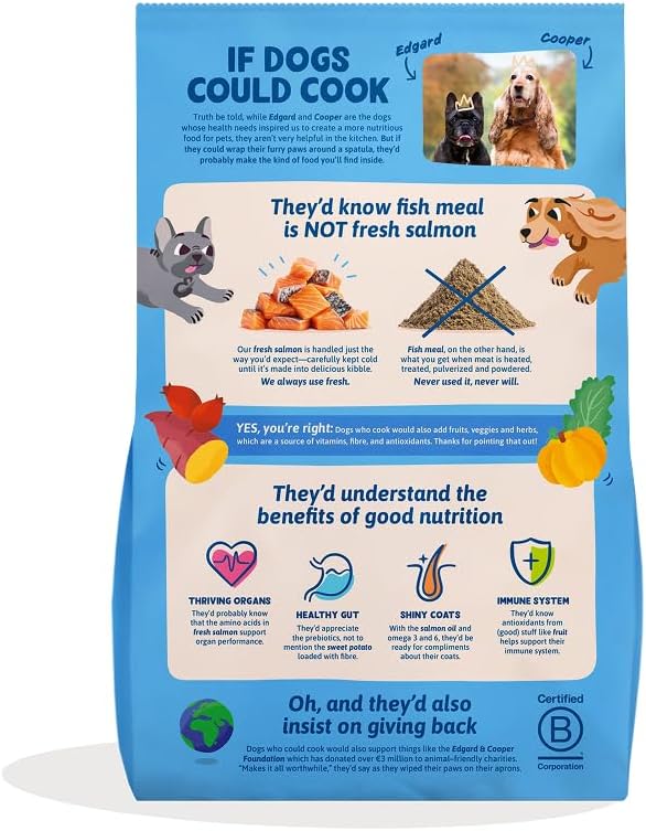 Edgard & Cooper Frischer Norwegischer Salmon 2.5kg, Trockenfutter für ausgewachsene Hunde, getreidef