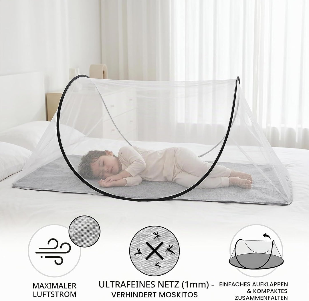 Faltbares Moskito Netz Ultra Leicht Pop Up Moskito Netz Tragbares Camping Zelt für Zuhause Schnelle