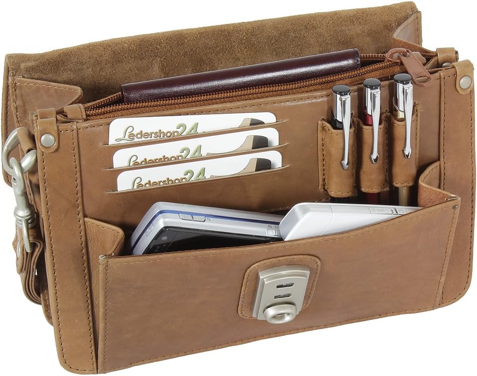Branco Business Herren Handgelenktasche Herrentasche Tasche schwarz | braun | natur Leder - sehr hoc