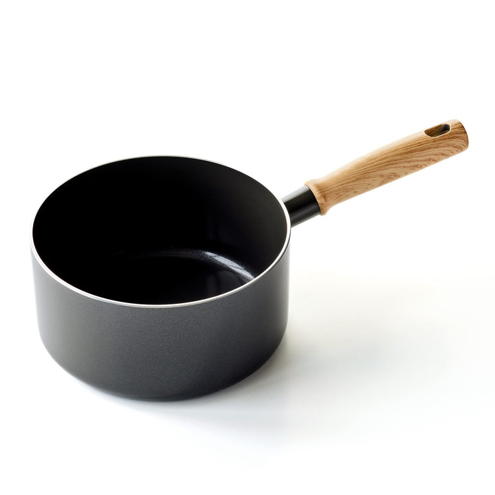 GreenChef Vintage Gesunde keramische Antihaftbeschichtung, 18cm/2,1 Liter Milchtopf, Griff in Holzop