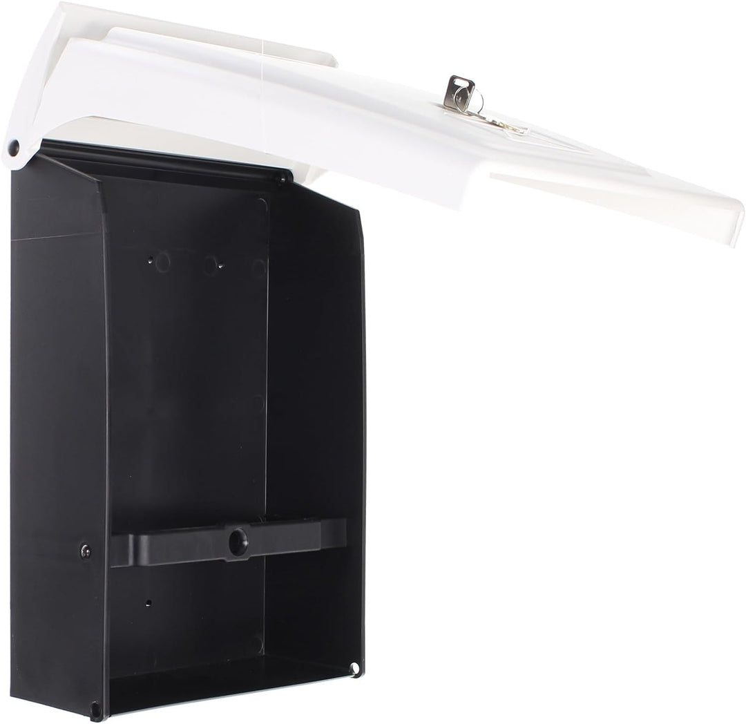 Rottner T06256 Briefkasten, Weiss, 340x250x110 mm